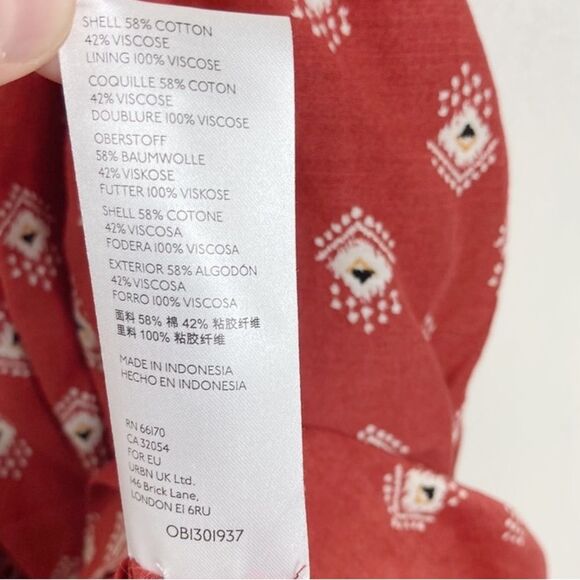 Anthropologie Felipa Midi Cotton Tiered Dress with Pockets XS - Picture 7 of 14